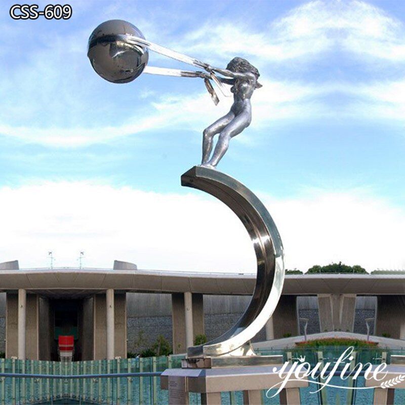Large Metal Outdoor Sculpture - Stainless Steel Sculpture