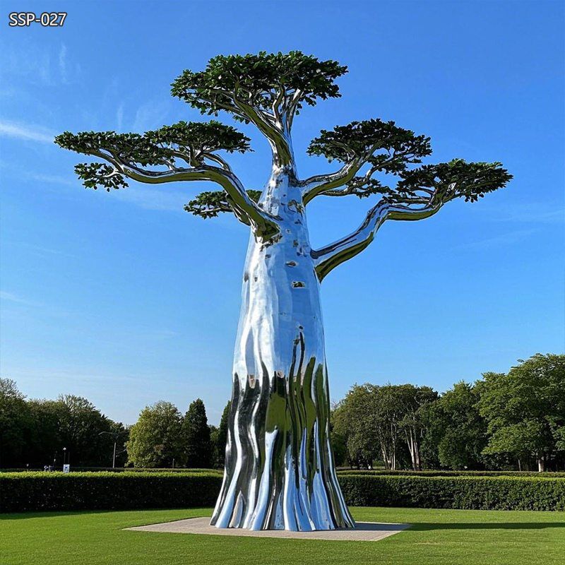 Stainless Steel Baobab Tree Sculpture SSP-027