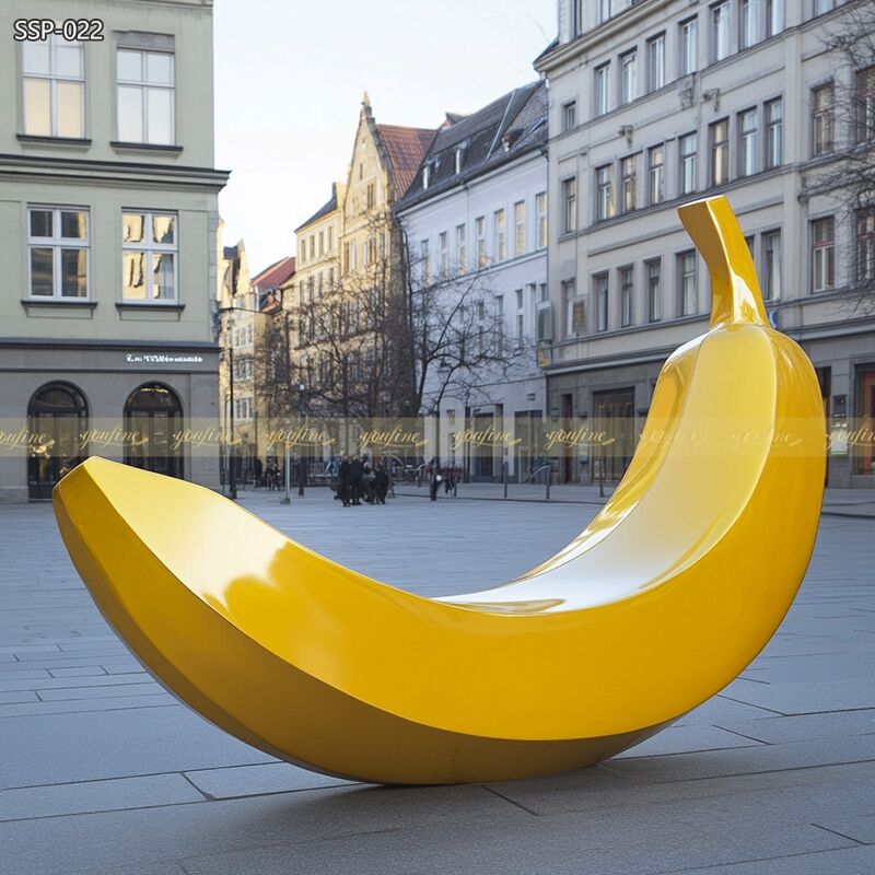 Stunning Modern Metal Banana Sculpture SSP-022