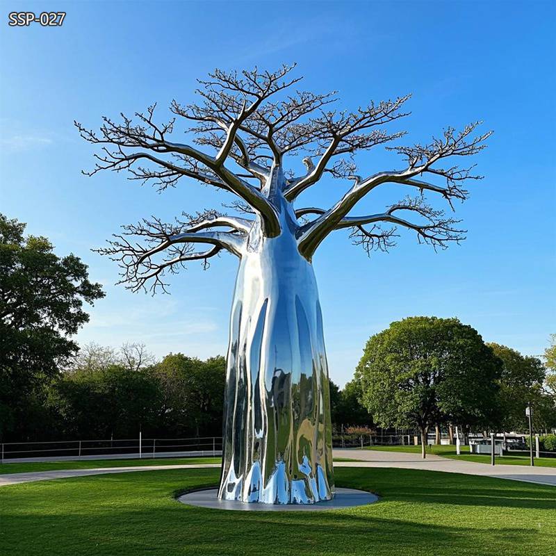Stainless Steel Baobab Tree Sculpture SSP-027