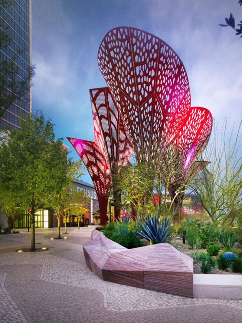 アート・デザイン・音楽 CONTEMPORARY SCULPTURE PROJECTS IN Modern Metal Landscape Urban Art Sculpture- Stainless Steel
