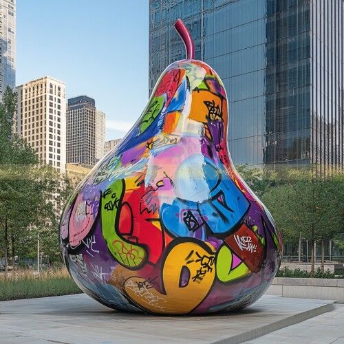 Apple - Arty Stainless-Steel-Apple-Graffiti