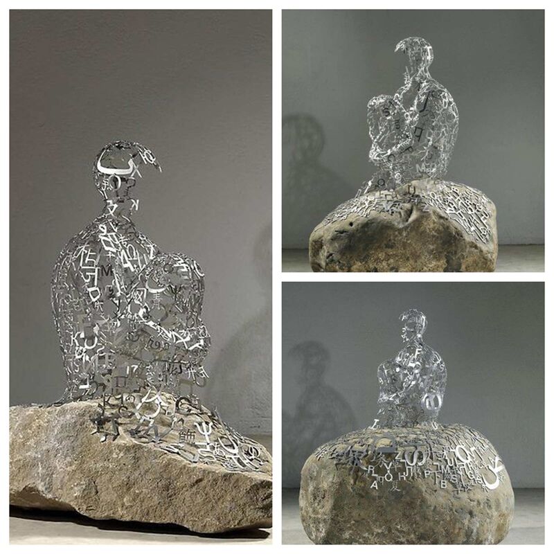 洋書 SCULPTURE Mid Century Modern Abstract Expressionist Sculptural Bust by